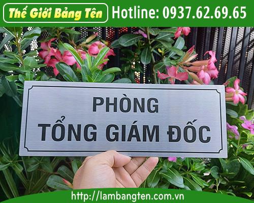 BẢNG TÊN PHÒNG INOX