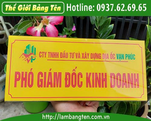 BẢNG CHỨC DANH ĐỂ BÀN