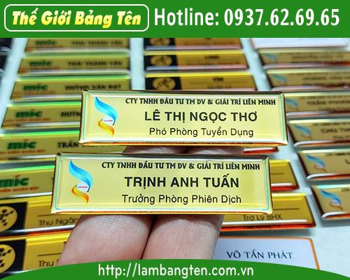 THẺ TÊN ĐEO ÁO VÀNG GOLD