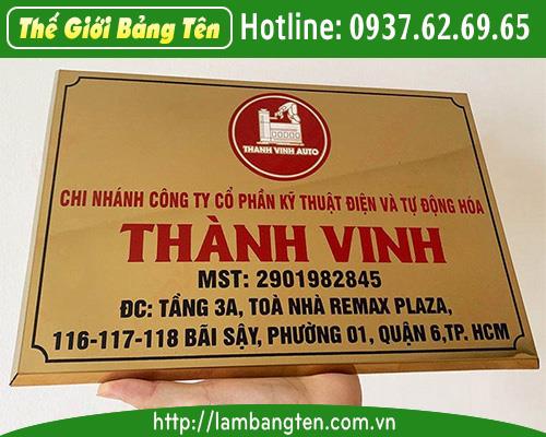 BẢNG TÊN CÔNG TY INOX CAO CẤP