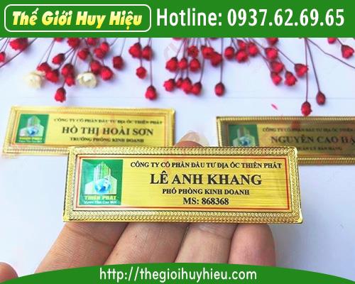 BẢNG TÊN GẮN KIM HÀN CAO CẤP