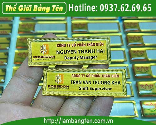 BẢNG TÊN KIM LOẠI XI VÀNG