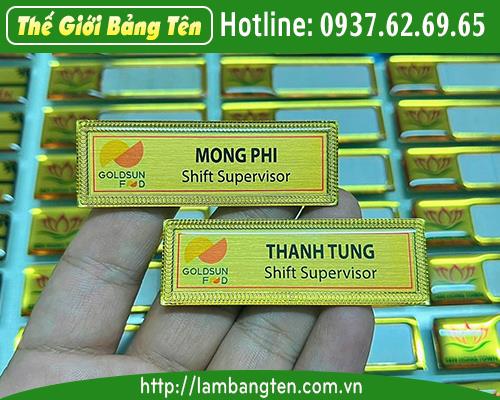 BẢNG TÊN NHÂN VIÊN GOLDSUN